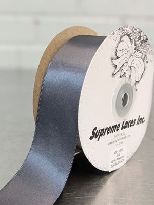 DF Satin Ribbon - Dark Grey