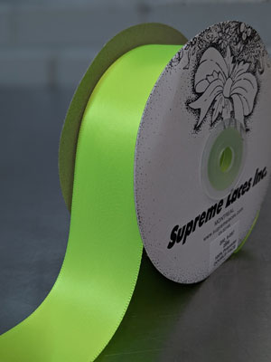 DF Satin Ribbon - Neon Yellow Green