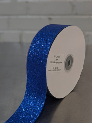 Polypro Glitter Ribbon-Royal Blue