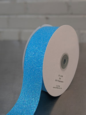 Polypro Glitter Ribbon-Blue