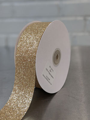 Polypro Glitter Ribbon-Gold