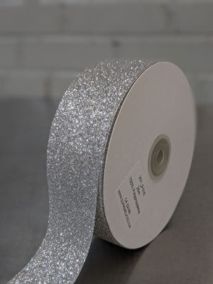 Polypro Glitter Ribbon-Silver