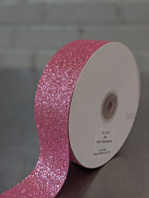 Polypro Glitter Ribbon- Red