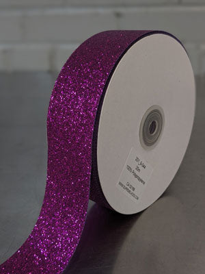 Polypro Glitter Ribbon-Fuchsia