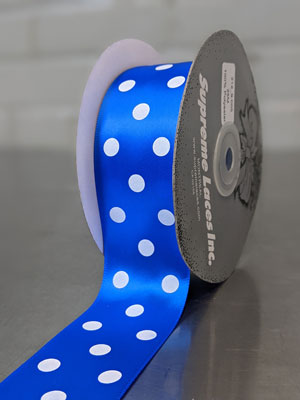 Blue Polka Dot Ribbon