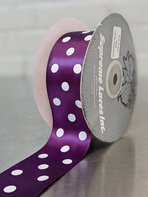 Purple Polka Dot Ribbon