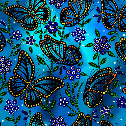 Betty Albert - Butterflies - Blue