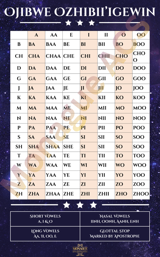 Double-vowel Orthography Poster