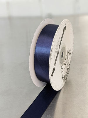 Double-face Satin Ribbon- 22 mm - Navy