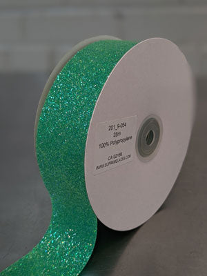 Tropic Green Glitter Ribbon Roll