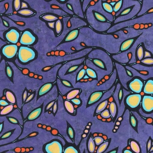 JT Ojibwe Flowers 2 - Purple