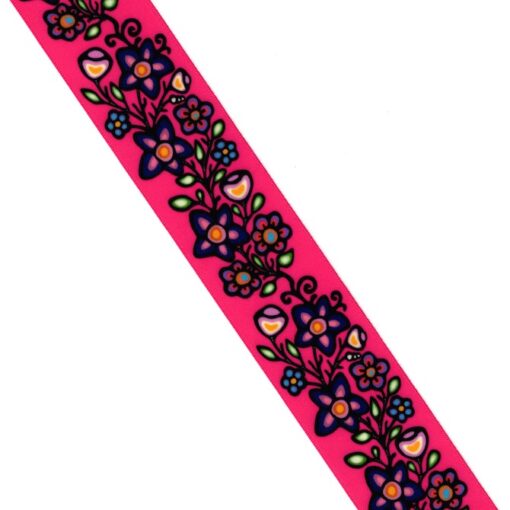 JT Ojibwe Floral Ribbon 2 - 38 mm - Pink