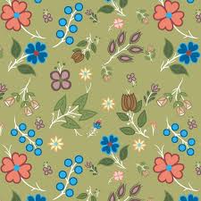 SG Native Floral 6 - Tiny Floral - Khaki